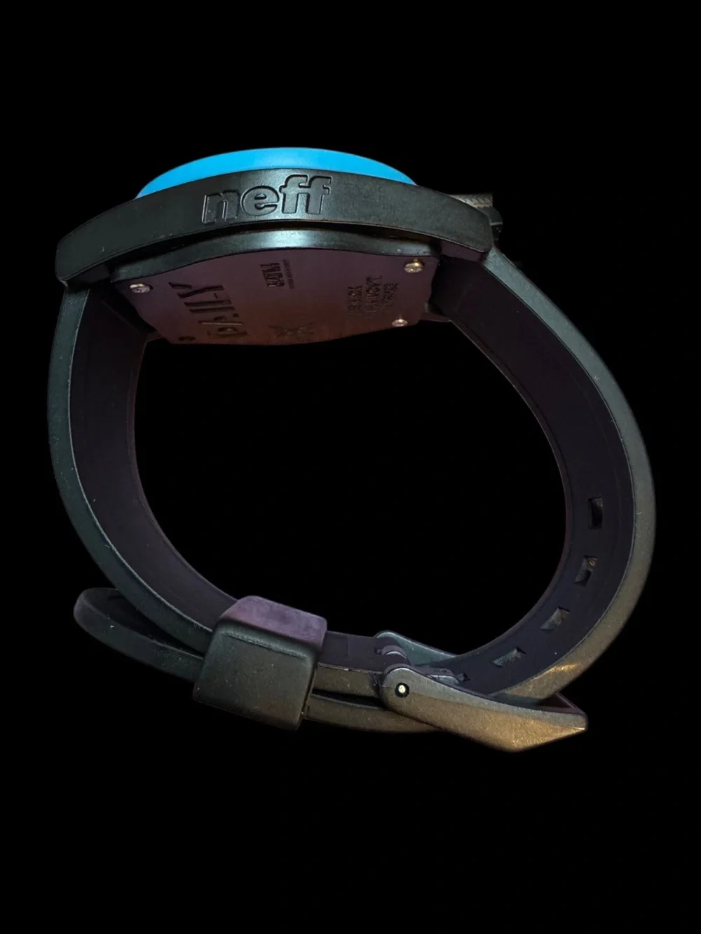 Neff Daily Watch Black Silicone Band